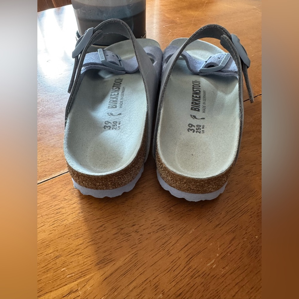 Arizona Split Dusty Blue Nubuck/Suede Leather Size 39 - Picture 7 of 11